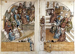 Abb. 4: Konzilssitzung im Konstanzer Münster. Kolorierte Federzeichnung aus der Konzilschronik des Ulrich von Richental, ca. 1460–1465 © Wikimedia Commons / Rosgartenmuseum Abb. 4: Konzilssitzung im Konstanzer Münster. Kolorierte Federzeichnung aus der Konzilschronik des Ulrich von Richental, ca. 1460–1465