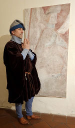 Abb. 6: Harald Meindl im Gewand Hugos von Montfort © Foto: Wernfried Hofmeister Abb. 6: Harald Meindl im Gewand Hugos von Montfort