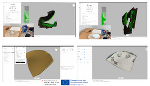 Abb. 7: Verschiedene Stufen des 3D-Scanvorgangs 