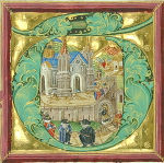 „Älteste Ansicht“ von Stift Rein im Missale ad usum monasterii Runensis, datiert 1492/93