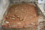 Backofen mit Backoberfläche im Norden der Dreistützenhalle 