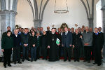 Begrüßung der TeilnehmerInnen der HLK-Arbeitstagung durch Abt Bruno Hubl in der Prälatur des Stiftes Admont (15. 10. 2009)