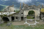 Führung durch die Ruine Steinschloss mit Mag. Astrid Steinegger und Mag. Monika Küttner (8. 10. 2011)