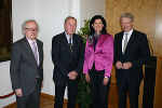 V.l.: Lorenz Mikoletzky, Alfred Ableitinger, Barbara Riener, Gernot Peter Obersteiner