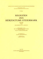 Regesten des Herzogtums Steiermark. Registerband zur 1. Lie­ferung (1308–1319)