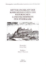 Mit­teilungs­blatt der Korrespondenten der Historischen Landes­kommission für Steiermark (Heft 2) ©      