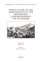 Mit­teilungs­blatt der Korrespondenten der Historischen Landes­kommission für Steiermark (Heft 3)