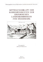 Mit­teilungs­blatt der Korrespondenten der Historischen Landes­kommission für Steiermark (Heft 5)