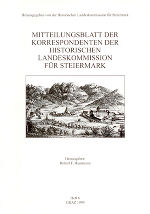 Mit­teilungs­blatt der Korrespondenten der Historischen Landes­kommission für Steiermark (Heft 6) ©      