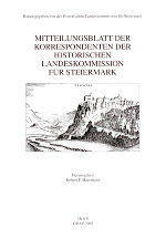 Mit­teilungs­blatt der Korrespondenten der Historischen Landes­kommission für Steiermark (Heft 8)
