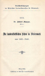 Die landesfürstlichen Lehen in Steier­mark von 1421–1546 