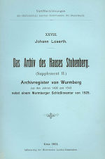 Das Archiv des Hauses Stubenberg (Supplement II)