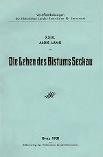 Die Lehen des Bistums Seckau