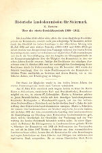 Historische Landeskommission für Steiermark. X. Bericht. Über die vierte Geschäftsperiode 1908–1912
