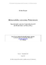 Memorabilia conventus Pettoviensis