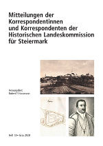 Mitteilungen der Korrespondentinnen und Korrespondenten der Historischen Landeskommission für Steiermark (Heft 13)