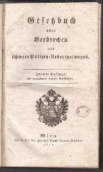 Abb. 3: Gesetzbuch über Verbrechen und schwere Polizey-Uebertretungen 