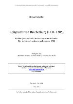 Reinprecht von Reichenburg (1434–1505) ©      