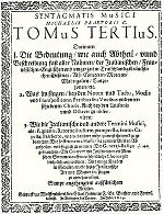 Michael Praetorius, Syntagma Musicum III, Titelblatt