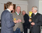 Abendempfang der Stadtgemeinde Mariazell. V.l.: Wernfried Hofmeister, Bgm. Walter Schweighofer, Gernot Peter Obersteiner (2. 9. 2022)