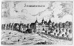 Hallerschloss, Graz, Stich von G. M. Vischer, 1681