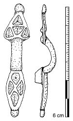 Abb. 4: Eiserne Armbrustfibel des Typs Siscia vom Kugelstein bei Frohnleiten © Universalmuseum Joanneum, Archäologie & Münzkabinett, Graz Abb. 4: Eiserne Armbrustfibel des Typs Siscia vom Kugelstein bei Frohnleiten